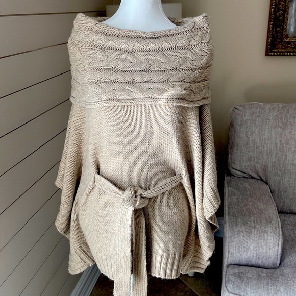 INC International Concepts Tops - INC knit beige poncho is a size s/m